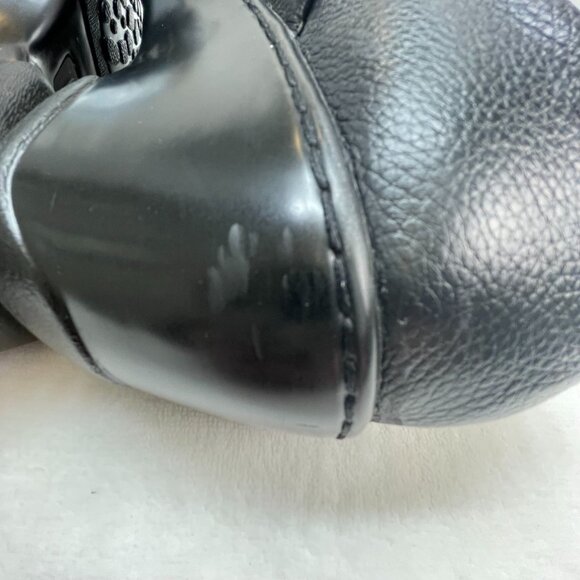 Born B.O.C Black Leather Slip-On Clogs Size 9 - Picture 5 of 12